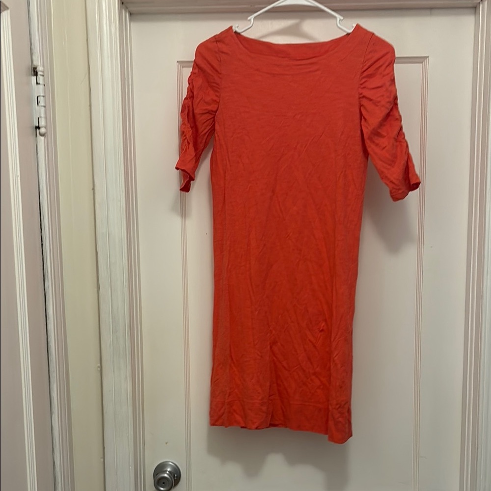Lilly Pulitzer Coral 3/4 sleeve cotton dress